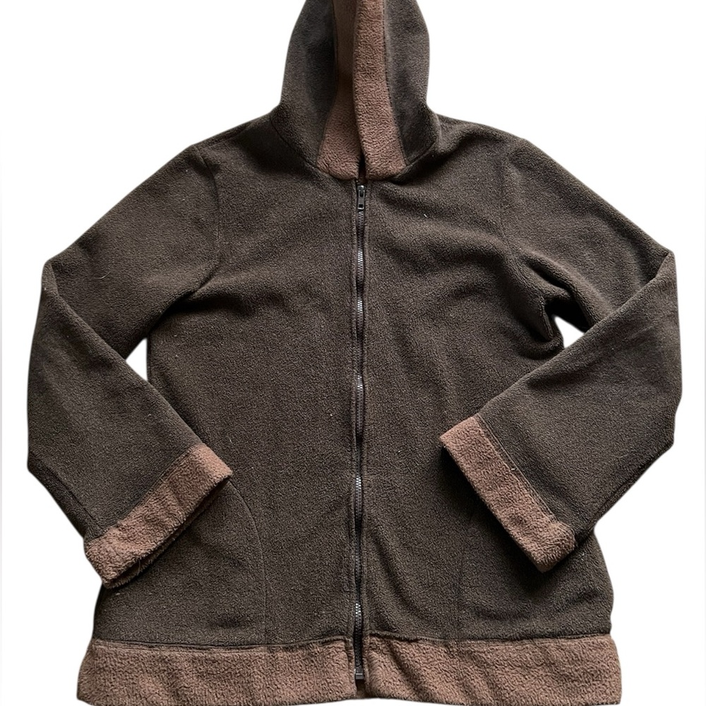 Bryn Walker Full-Zip Hooded Sweatshirt Jacket โข S